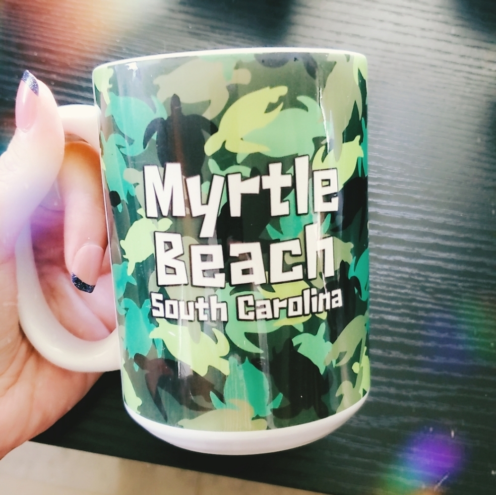 SOLD☕️MYRTLE BEACH MUG W TURTLES☕️